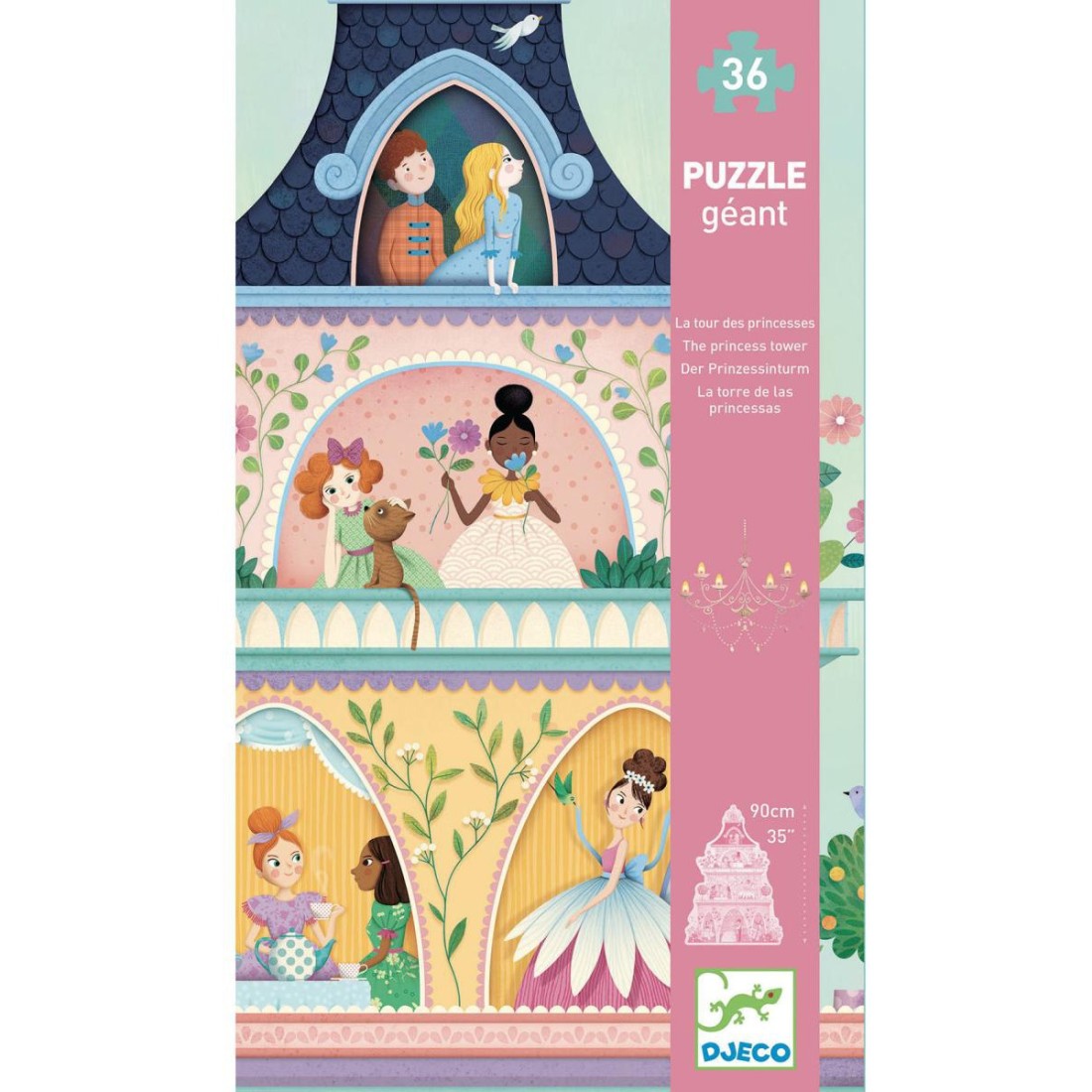 Puzzle Géant La Tour des Princesses 36 pièces Puzzle Djeco