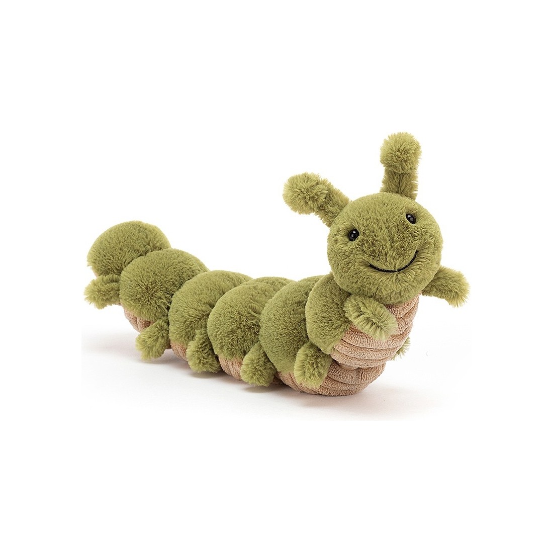 Peluche Chenille Verte Super Douce - Jouet Câlin, Oreiller Décoratif Ou Cadeau Mignon Pour Enfants, 28cm