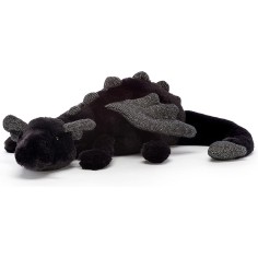 Onyx dragon noir petite peluche - 26cm - Jellycat
