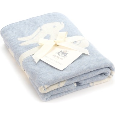 Couverture coton Bleu Lapin Bashful - Jellycat Couverture coton Bleu Lapin Bashful - Jellycat
