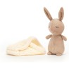 Peluche lapin endormi Cosy - 18cm - Jellycat