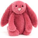 Peluche Bashful Cerise Bunny Medium - l : 12 cm x H: 31 cm - BAS3CER - Jellycat