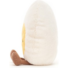 Peluche Amuseable Happy Boiled Egg Large - l : 12 cm x H: 23 cm - A2BE - Jellycat 2
