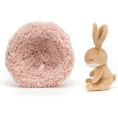 Peluche Hibernating Bunny - L: 7 cm x l : 12 cm x H: 12 cm - HIB3B - Jellycat 2