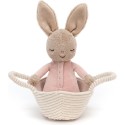 Peluche lapin dans son panier Rock-A-Bye - Jellycat