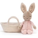 Peluche lapin dans son panier Rock-A-Bye - Jellycat