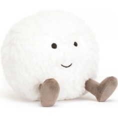 Amuseable Snowball - Dimensions : L : 8 cm x l : 8 cm x h : 9 cm - A6SB - Jellycat