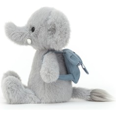 Peluche éléphant avec sac à dos bleu - Jellycat 2