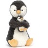 Huddles Penguin - Dimensions : l : 14 cm x h : 24 cm - HUD2PN - Jellycat