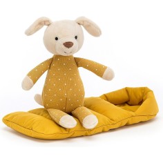Peluche chiot dans sac de couchage - Jellycat