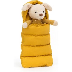 Peluche chiot dans sac de couchage - Jellycat 2