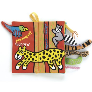 Livre d'éveil en tissu coucou la jungle - Jellycat
