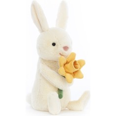 Peluche Bobbi Bunny with Daffodil - l : 7 cm x H: 18 cm - BOBB3D - Jellycat