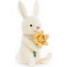 Peluche Bobbi Bunny with Daffodil - l : 7 cm x H: 18 cm - BOBB3D - Jellycat