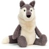 Peluche Woodruff Wolf - L: 17 cm x l : 12 cm x H: 27 cm - WOO2W - Jellycat