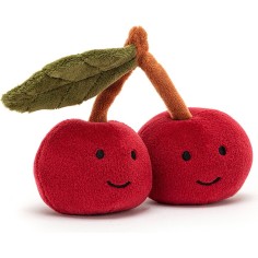 Peluche Fabulous Fruit Cherry - l : 10 cm x H: 9 cm - FABF6C - Jellycat