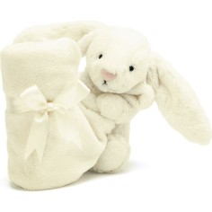 Doudou Couverture Lapin Crème Bashful - Jellycat 2