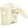 Doudou Couverture Lapin Crème Bashful - Jellycat