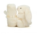 Doudou Couverture Lapin Crème Bashful - Jellycat