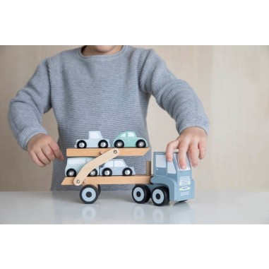 Camion transporteur en bois - Little Dutch Camion transporteur en bois - Little Dutch