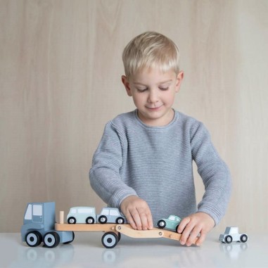 Camion transporteur en bois - Little Dutch Camion transporteur en bois - Little Dutch