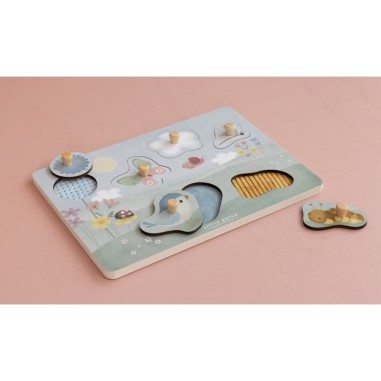 Puzzle tactile Fsc Flowers & Butterflies - Little Dutch Puzzle tactile Fsc Flowers & Butterflies - Little Dutch