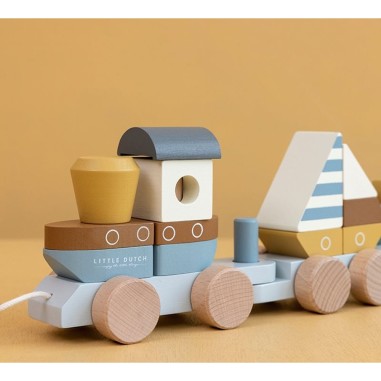 Train en bois Fsc - Sailors Bay - Little Dutch Train en bois Fsc - Sailors Bay - Little Dutch