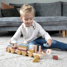 Train à blocs Pure & Nature - Little Dutch 2