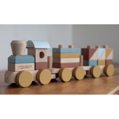 Train à blocs Pure & Nature - Little Dutch Train à blocs Pure & Nature - Little Dutch