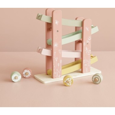 Circuit rampe en bois "Pink Flowers" - Little Dutch Circuit rampe en bois "Pink Flowers" - Little Dutch