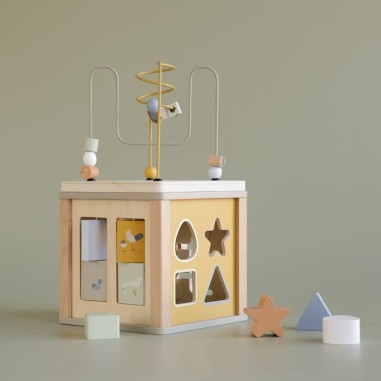 Cube d'activités en bois Little Goose - Little Dutch Cube d'activités en bois Little Goose - Little Dutch