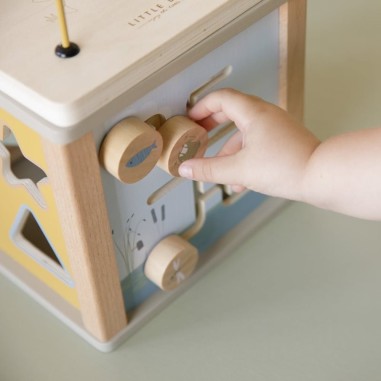 Cube d'activités en bois Little Goose - Little Dutch Cube d'activités en bois Little Goose - Little Dutch