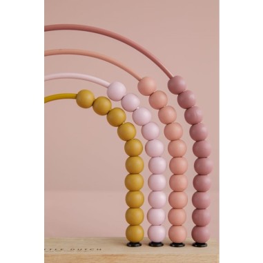 Arc en ciel boulier - Rose - Little Dutch Arc en ciel boulier - Rose - Little Dutch