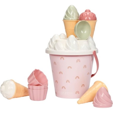 Set seau de plage Icecream - Little Dutch Set seau de plage Icecream - Little Dutch