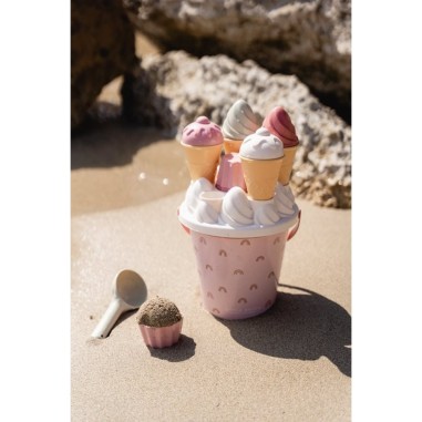 Set seau de plage Icecream - Little Dutch Set seau de plage Icecream - Little Dutch