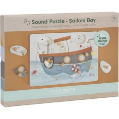 Puzzle sonore en bois Fsc - Sailors Bay - Little Dutch