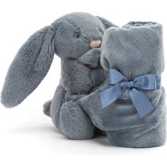 Doudou couverte lapin bleu gris - Jellycat 2