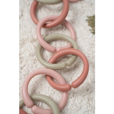 Attache-jouet Little Loops Rose - Little Dutch Attache-jouet Little Loops Rose - Little Dutch