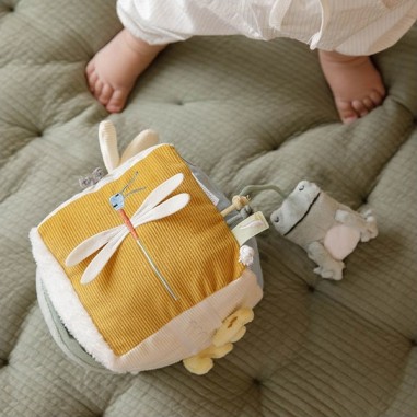 Cube d'activités en tissu - Little Goose - Little Dutch Cube d'activités en tissu - Little Goose - Little Dutch