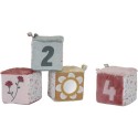 Lot de 4 cubes doux - Flowers & Butterflies - Little Dutch