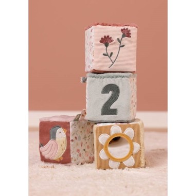 Lot de 4 cubes doux - Flowers & Butterflies - Little Dutch Lot de 4 cubes doux - Flowers & Butterflies - Little Dutch