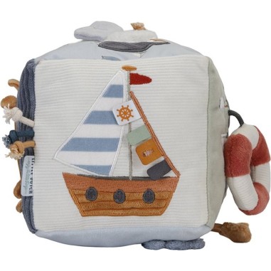 Cube d'activités en tissu - Baie des marins - Little Dutch Cube d'activités en tissu - Baie des marins - Little Dutch