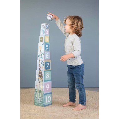 Blocs à empiler Zoo - Little Dutch Blocs à empiler Zoo - Little Dutch