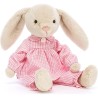 Peluche Lapin Lottie en pyjama rose - Jellycat