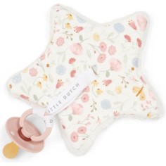 Doudou attache-sucette - Flowers & Butterflies - Little Dutch 2