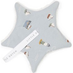 Doudou attache-sucette - Sailors Bay Blue - Little Dutch