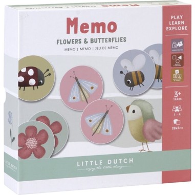 Jeu de mémo Flowers & Butterflies - Little Dutch