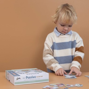6 in 1 Puzzles de Formes Sailors Bay - Little Dutch 6 in 1 Puzzles de Formes Sailors Bay - Little Dutch