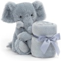 Doudou couverture éléphant gris - Jellycat