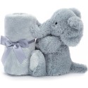 Doudou couverture éléphant gris - Jellycat